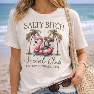 Sassy Salty Beach Graphic T-Shirt | Gildan Softstyle